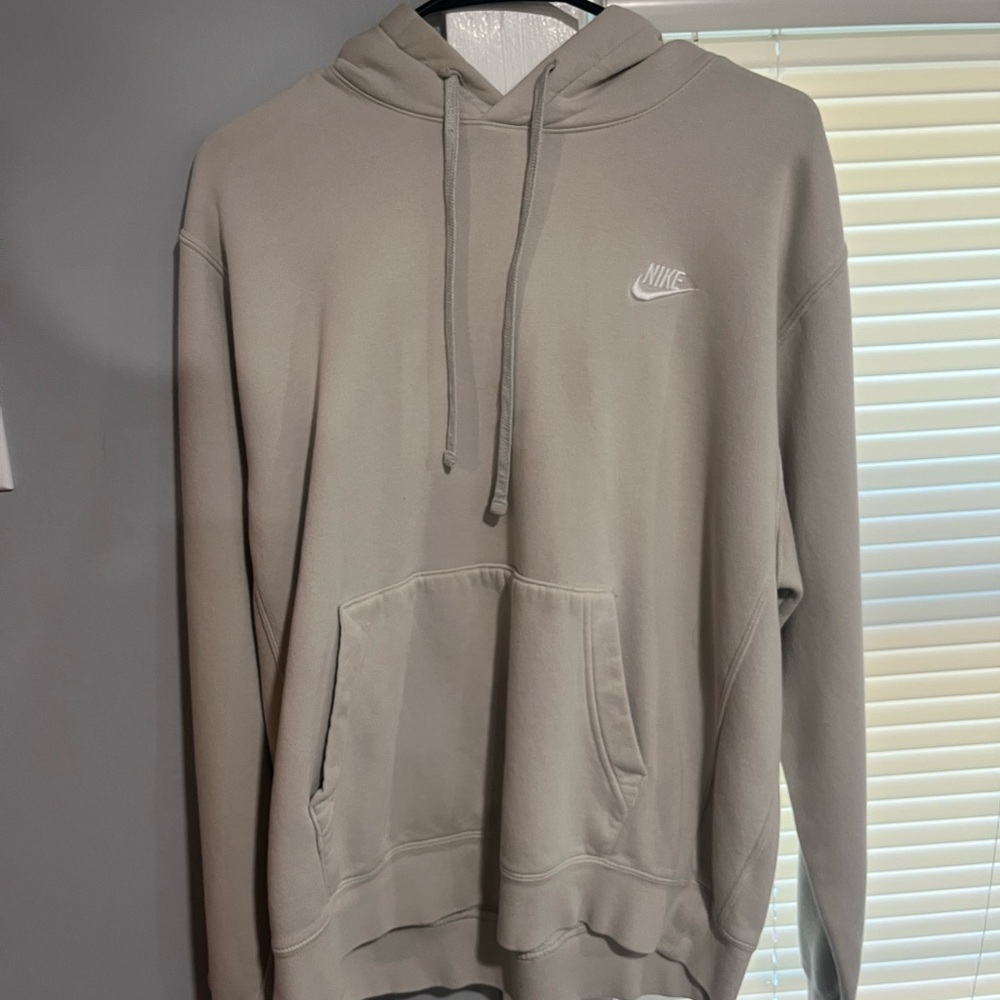 Beige nike hoodie